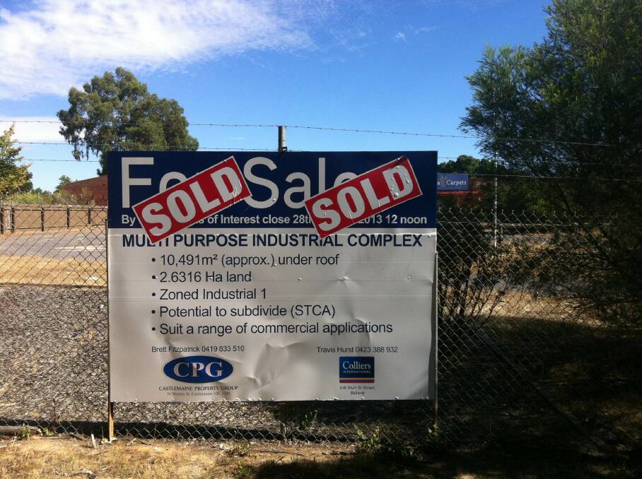 SOLD: The Victoria Carpets site in Castlemaine has been sold to a local investor.