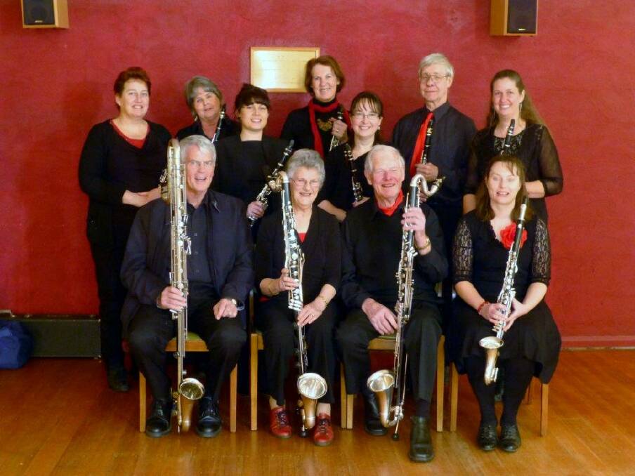 The Licorice Allsorts use a variety of instruments from the tiny soprano Eb clarinet to the grandaddy, contra bass clarinet. Picture: SUPPLIED