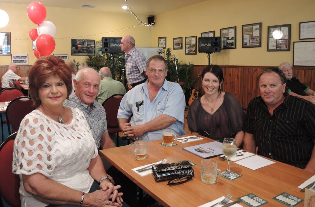 Margaret and Kieran Keogh, Mick Linford and Michelle and Scott Simmie at Braidie's Tavern in Strathfieldsaye
