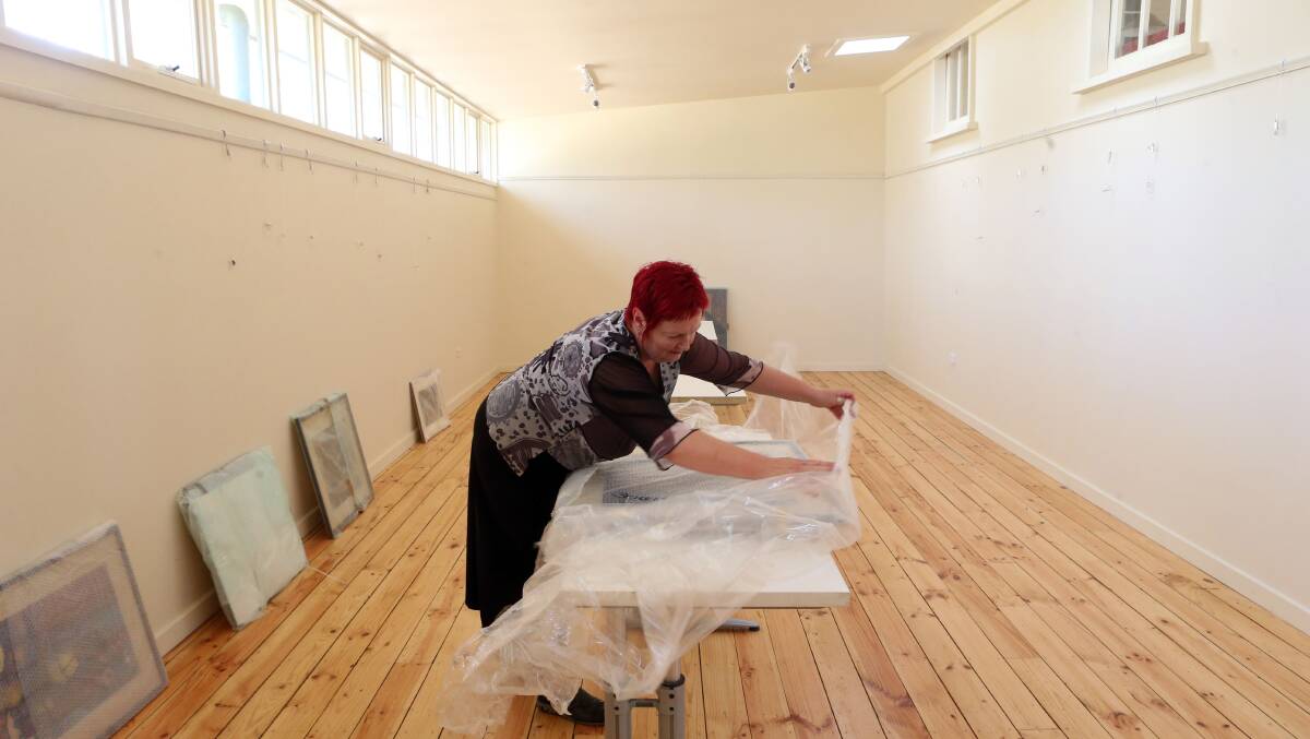Denise Button in the new art space. Picture: LIZ FLEMING