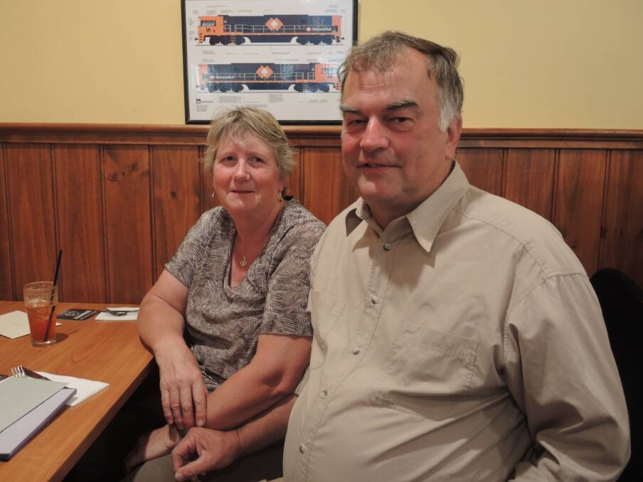 Bruce Kofoed and Rhonda Komtoo at Braidie's Tavern in Strathfieldsaye