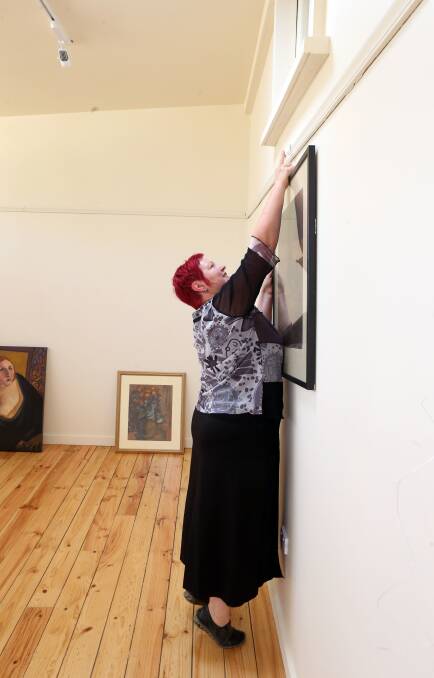 Denise Button in the new art space. Picture: LIZ FLEMING