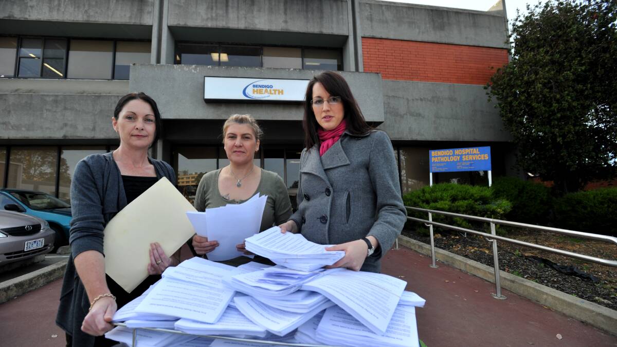 More than 6000 people signed a petition opposing the privatisation of pathology services.