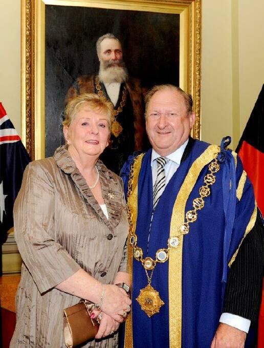 BALL: Mayor Barry Lyons and wife Betty will host the 2014 Mayoral Ball at the town hall this weekend.