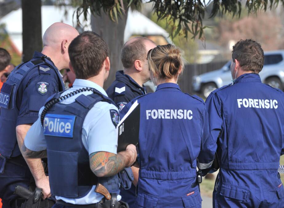INVESTIGATION: Police on scene during investigations in 2012.