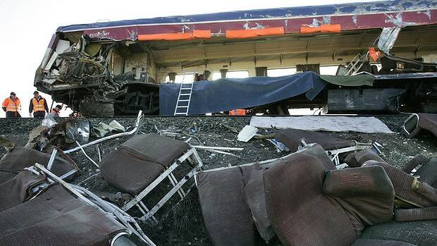Devastation: The scene of the 2007 Kerang train crash. Photo: Angela Wylie