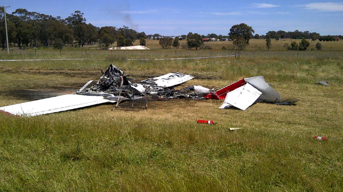 SCENE: The plane after the incident. Picture: CONTRIBUTED