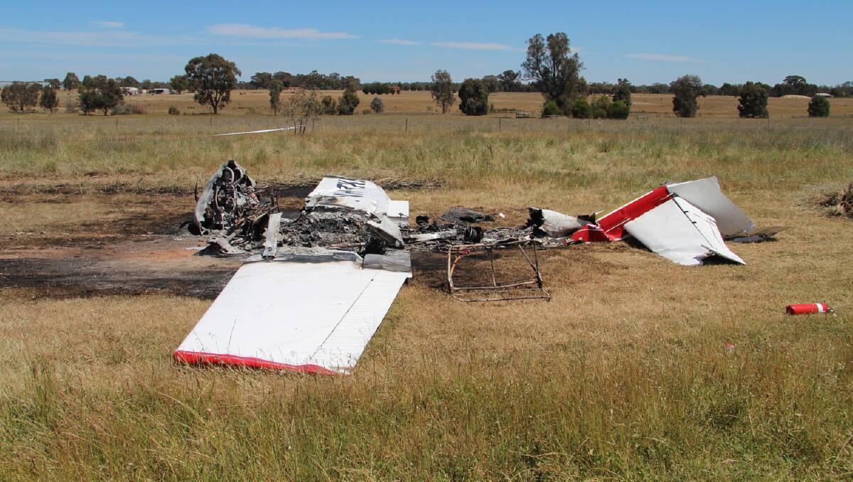 SCENE: The plane after the incident. Picture: CONTRIBUTED