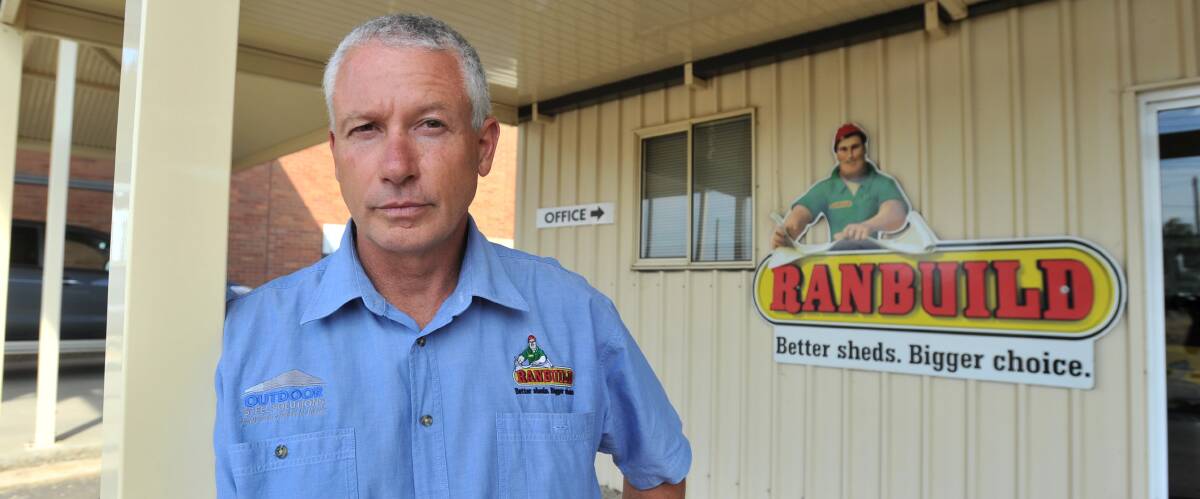 SHEDS: Ranbuild Bendigo owner Craig Rutledge says a member of his staff is distressed by a theft
