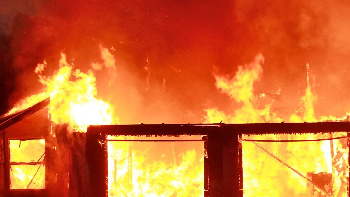 BLAZE: A file photo of a house fire