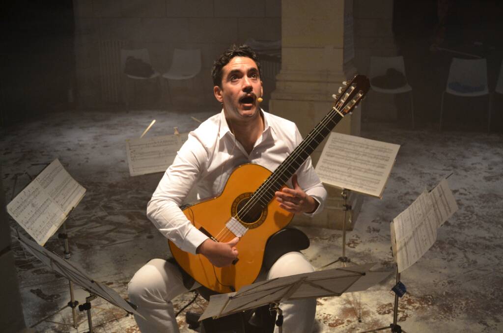 MUSICIAN: Guitarist Mauricio Carrasco performs "Bug" by composer Arturo Corrales. Picture: CONTRIBUTED 