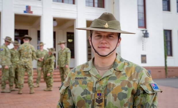 PROUD: Matthew Hawkey has graduated from the Royal Military College. Picture: CONTRIBUTED 