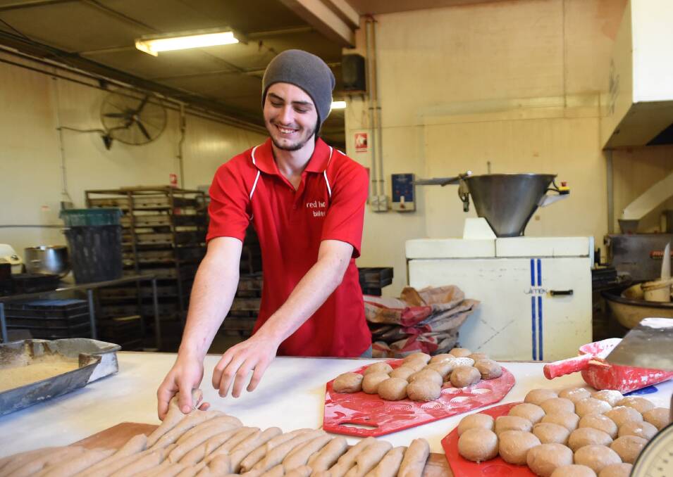 APPRENTICE: Adam Golding, 19, spent two years unemployed before offering to work for free at a bakery. His initiative won him an apprenticeship. Picture: JODIE DONNELLAN