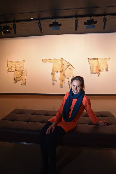 ARTIST: Tarli Bird at her exhibition launch. Picture: JODIE DONNELLAN