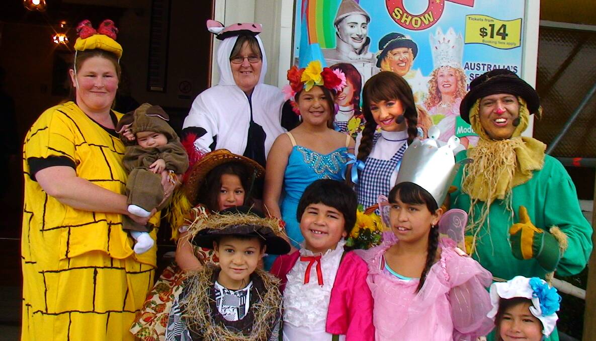 Families dress up for the Wizard of Oz show. Picture: CONTRIBUTED