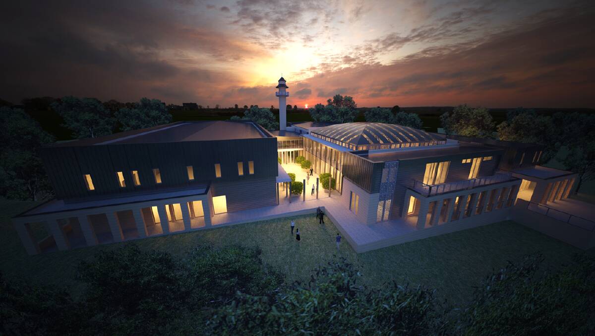 An artist's impression of East Bendigo's proposed mosque. Picture: GVA ARCHITECTS