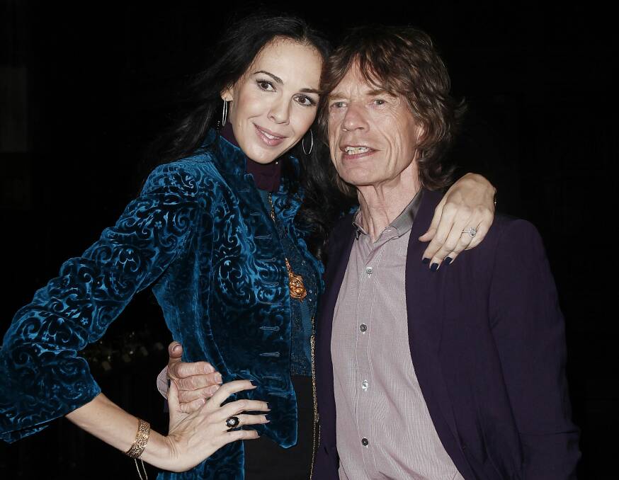 Mick Jagger pictured with his girlfriend L'Wren Scott. Photo: AP
