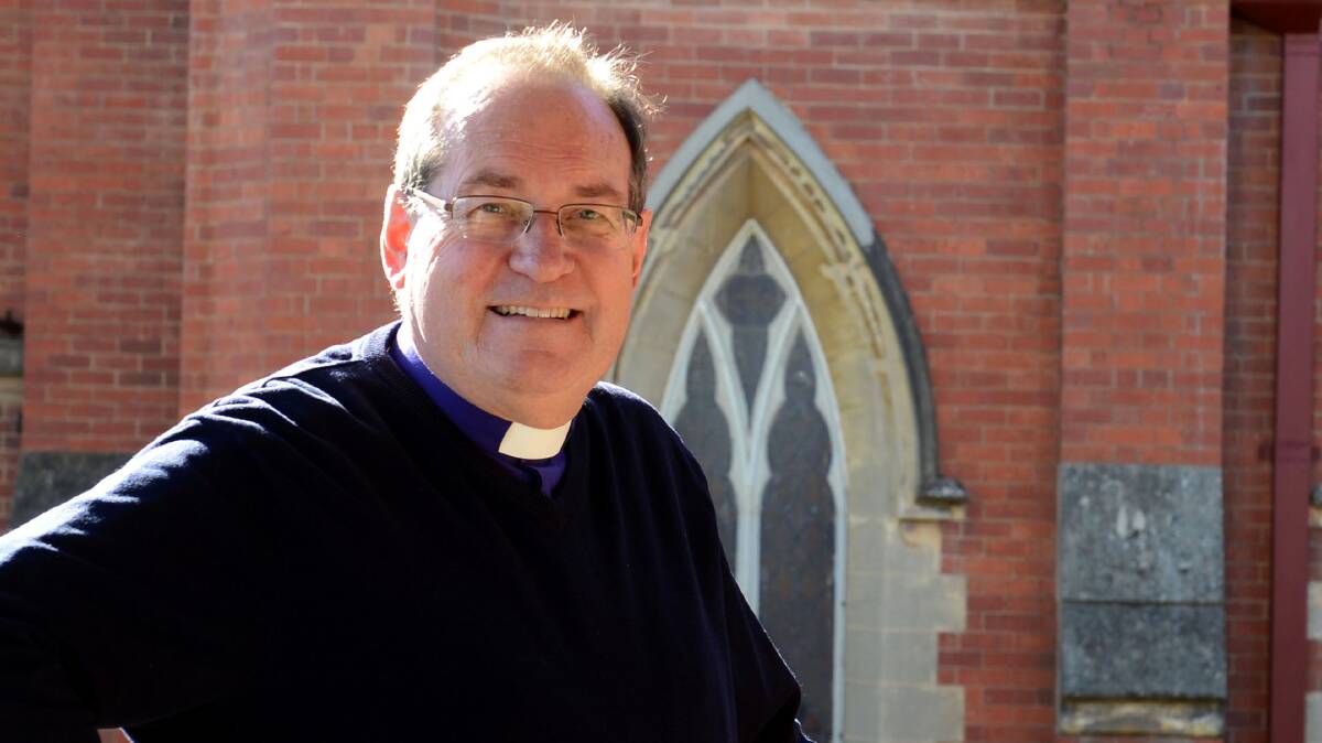 IT'S OFFICIAL: President of St Luke's board and Anglican Bishop of Bendigo Andrew Curnow. Picture: PETER WEAVING