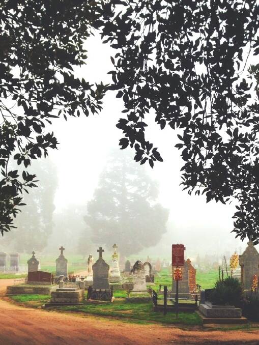 TANYA took this great picture of the White Hills cemetery shrouded in fog. 