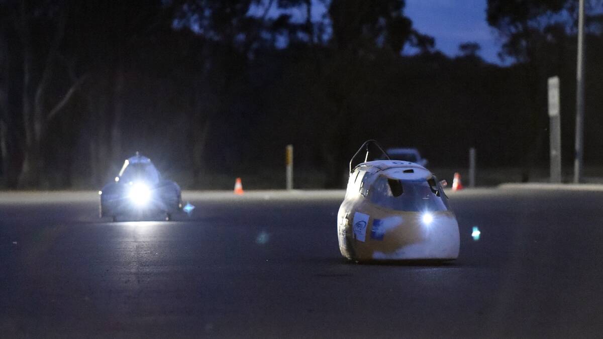 Dozens of teams took to the race track on Saturday at Bendigo's inaugural Grand Prix for energy efficient and human-powered vehicles.