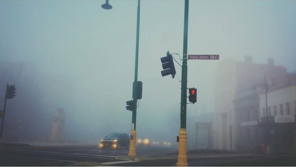 Tristan Dane sent us this picture during the foggy day in Bendigo earlier this month.
