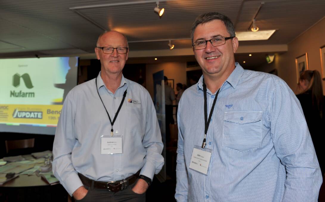 Andrew Millar from GMG Accounting and John Gladigau from Collaborative Farming. 
