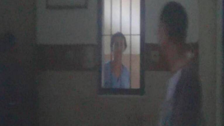 Sara Connor in her cell in Indonesia. Photo: Supplied