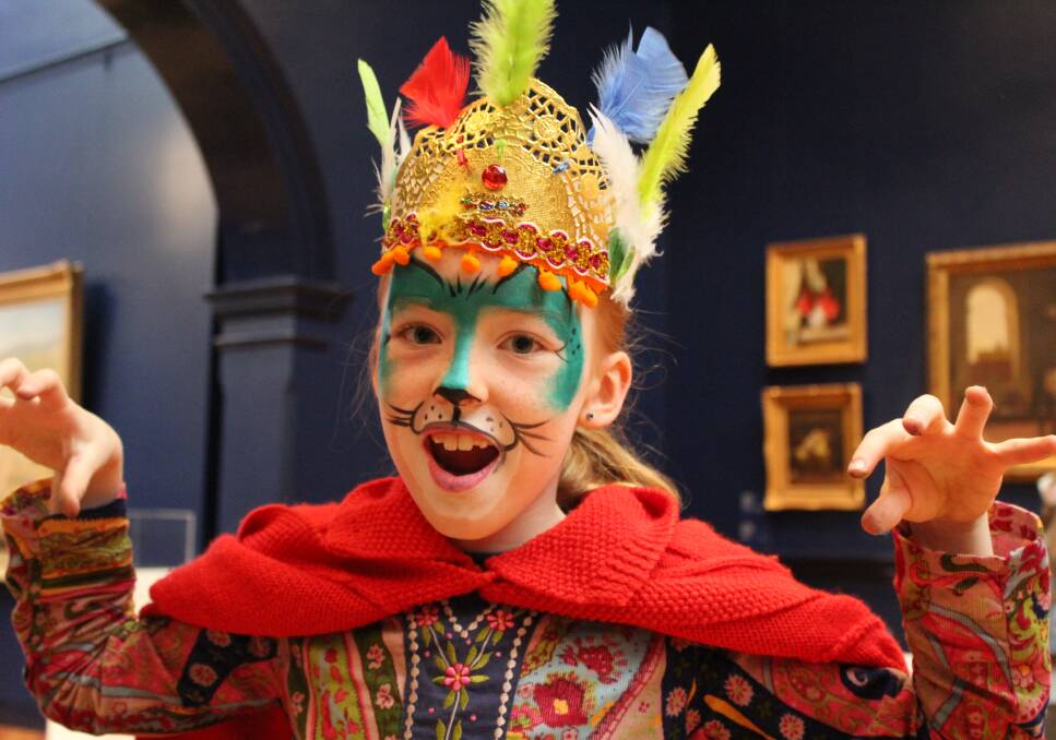COSTUME FUN: Bendigo Art Gallery programs encourage kids to explore their creativity and individuality.