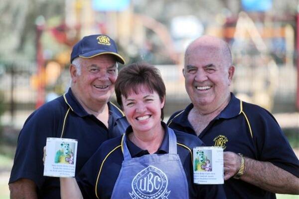 Friendship: Uncle Bobs Club members Ed Rohan, Carol Maher and Des Carter are dedicated to helping the community.