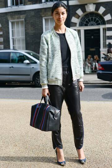 LONDON, ENGLAND - SEPTEMBER 16:  Caroline Issa executive fashion director at Tank Magazine, wearing Louis Vuitton shoes on day 3 of London Fashion Week Spring/Summer 2013, on September 16, 2012 in London, England. (Photo by Kirstin Sinclair/FilmMagic)