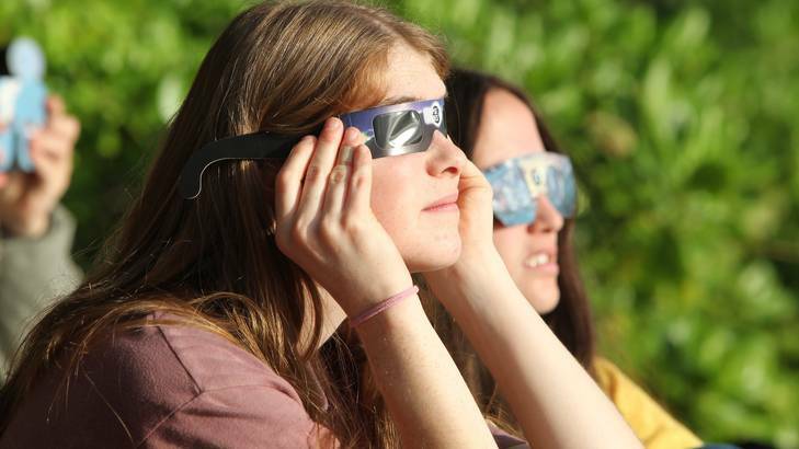Thousands turned out to see the eclipse.