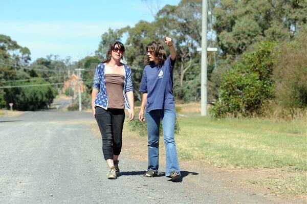 just not on: Jordan Ford and Pam Robinson object to the proposal to build a mobile phone tower in Tarnagulla.