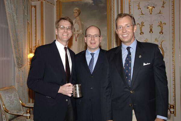 ROWING CONNECTIONS: John B. Kelly III , Prince Albert of Monaco and Honorary Consul of Monaco Andrew Cannon.