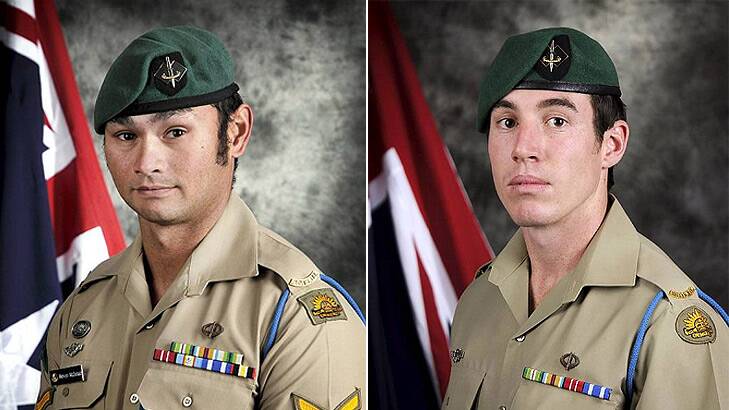 Private Nathanael Galagher and Lance Corporal Mervyn McDonald.