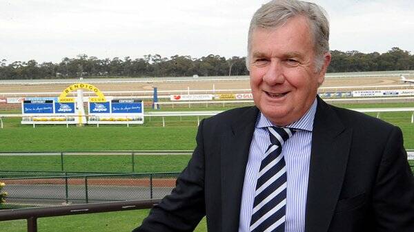 TRACKSIDE: Gerry Ryan was a guest at yesterday’s Gallic Club lunch at Bendgo Jockey Club.        Picture: JIM ALDERSEY