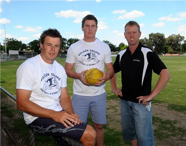 KEY SIGNINGS: Recruits Luke Hammond, Grant Weeks and the National Hotel’s Bruce Morcom.