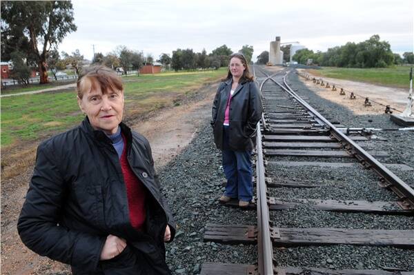 PETITION: Ruth Jenkins and Sharon Fullex say Goornong station needs a platform.