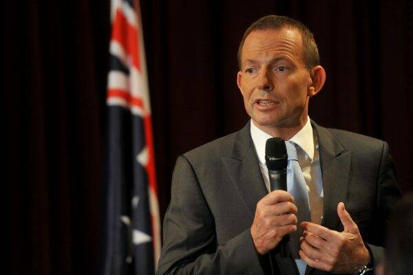 Question time: Tony Abbott at yesterday’s Bendigo forum.