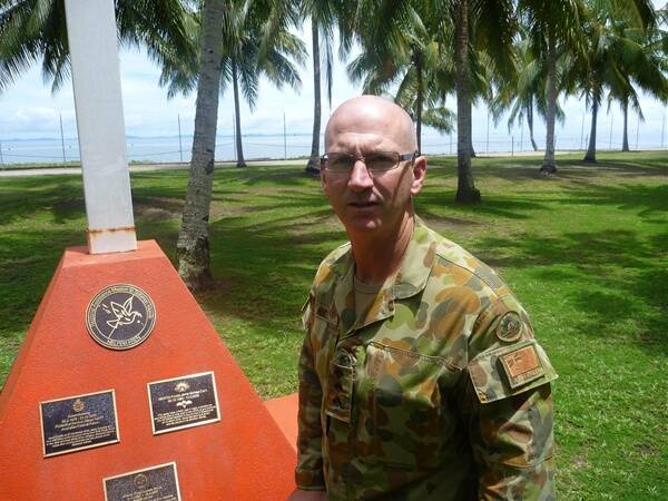 DEPLOYED: Steve White will miss Christmas with his family in Bendigo while  he serves as part of an Australian army mission in the Solomon Islands.