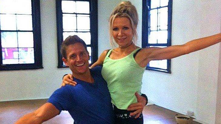 Danielle Spencer, pictured with former TV dancing partner Damian Whitewood.