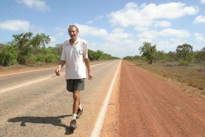 END OF THE LINE: Peter Tripovich has cancelled his walk around Australia to care for his ill wife, Jan.