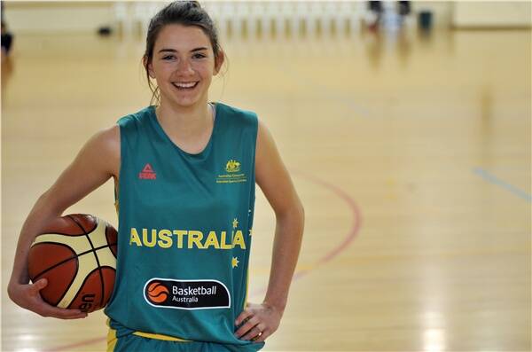 YOUNG STAR: Tessa Lavey represented Australia at the FIBA under-17 titles.