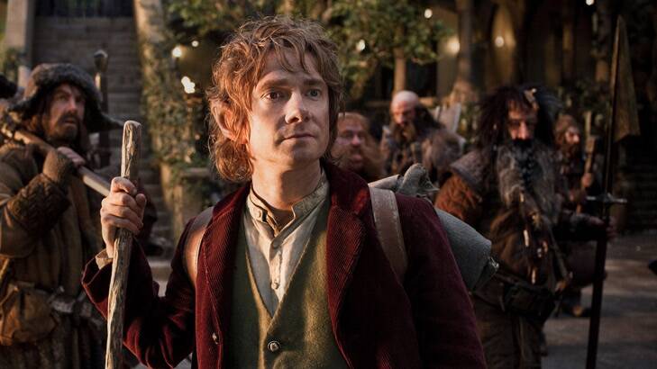 Leading from the front ... <i>The Hobbit</i> tops the U.S. box office for a third week.