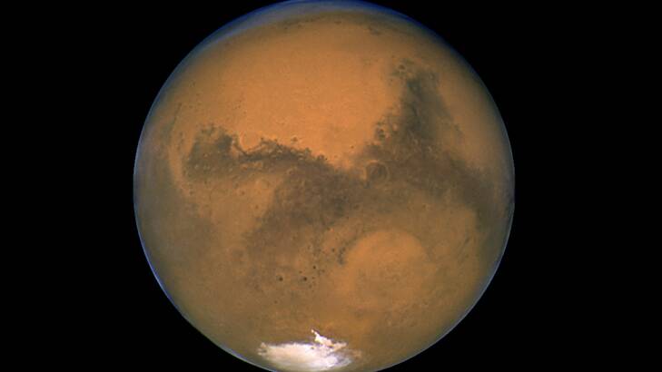 Isn't she lovely ... Mars, as pictured by the Hubble telescope in 2003.