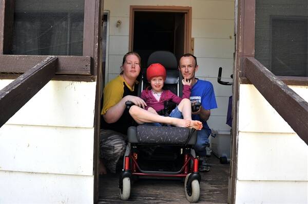 IN NEED: Costly car repairs have left the O’Connell family Cheri, Tara, 5, and David struggling to leave home.