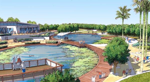 GRAND VISISION: An artist's impression of the upgraded botanic gardens.