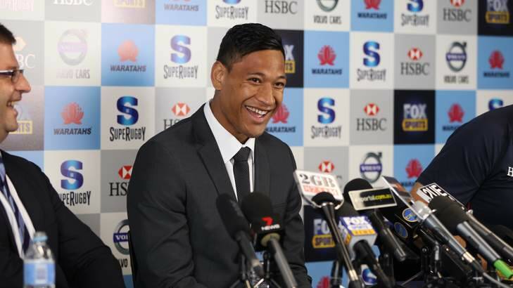 Laughing all the way to the bank ... but the NRL was right not to bend the salary cap rules to secure Israel Folau's return to league.