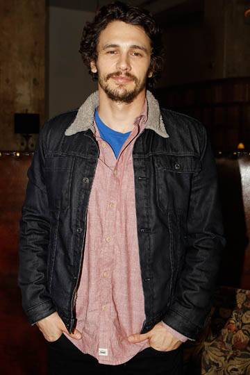 BERLIN, GERMANY - JULY 03:  James Franco takes part in a debate at Liberatum Berlin hosted by Grey Goose vodka at Soho House Apartments Berlin. The two day summit brings together cultural highlights and icons to launch the Soho House apartments - a new concept for the club at Soho House on July 3, 2012 in Berlin, Germany.  (Photo by Andreas Rentz/Getty Images for Grey Goose)