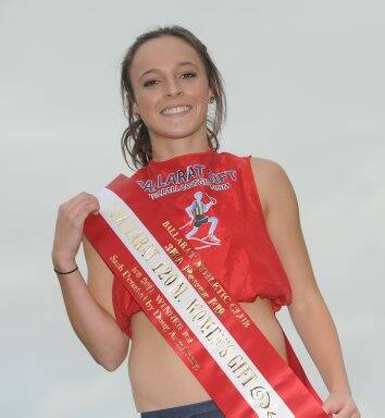 Sophie Taylor after winning the Ballarat Women's Gift.
