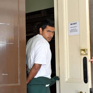 Jailed: Daryl Wellington at the Bendigo Magistrates Court yesterday.
